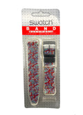 Correa de cuero naranja de repuesto Swatch de 17 mm