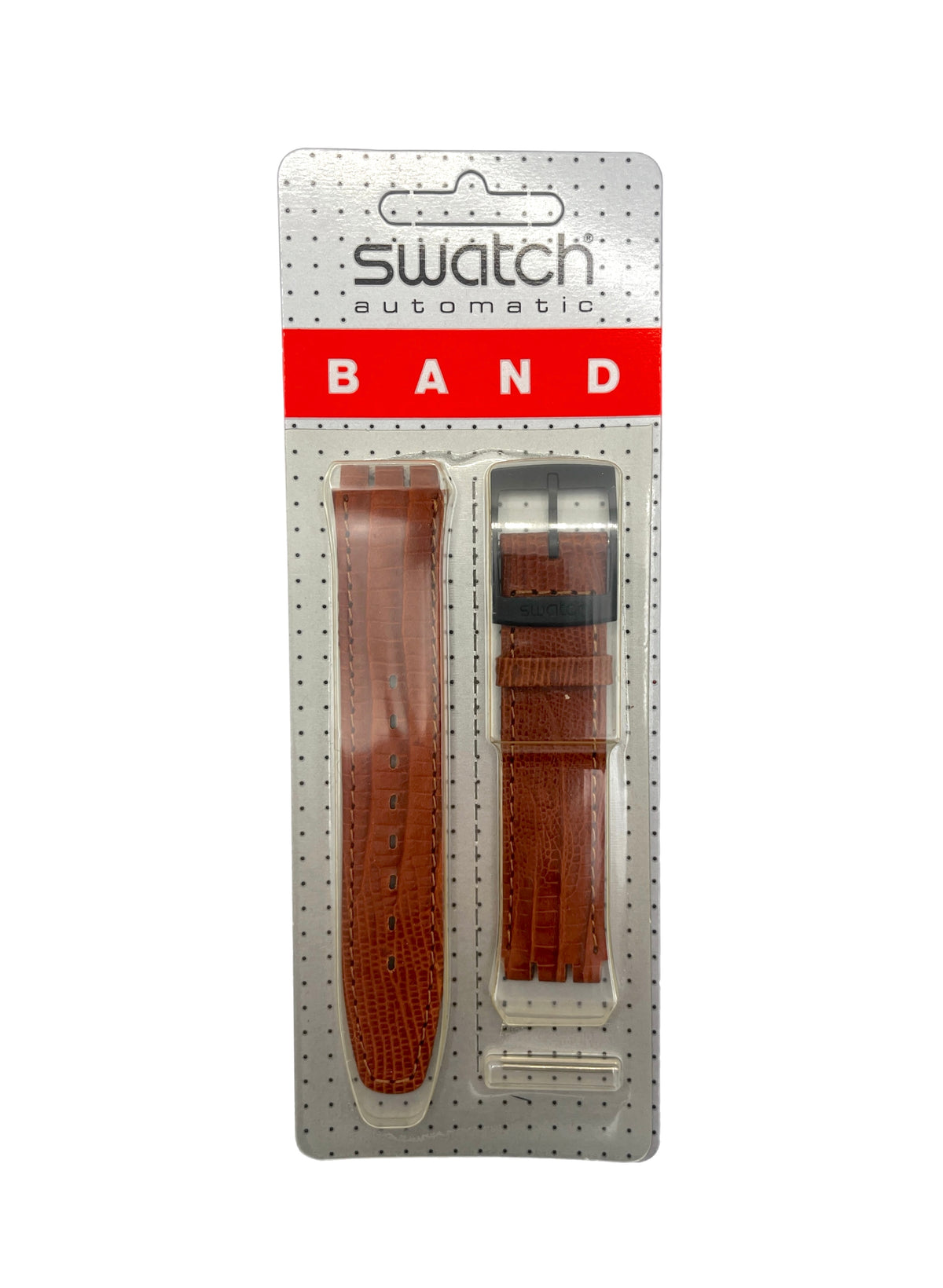 Correa de cuero naranja de repuesto Swatch de 17 mm