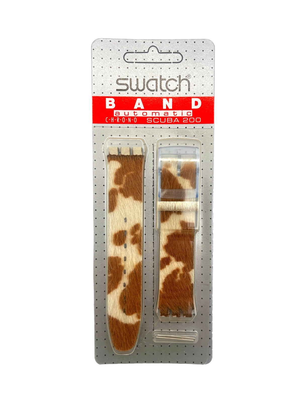 Correa de cuero naranja de repuesto Swatch de 17 mm