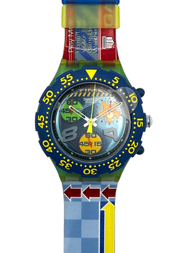 Swatch Midi Aqua Chrono SUN GARDEN SEG100 (1996)