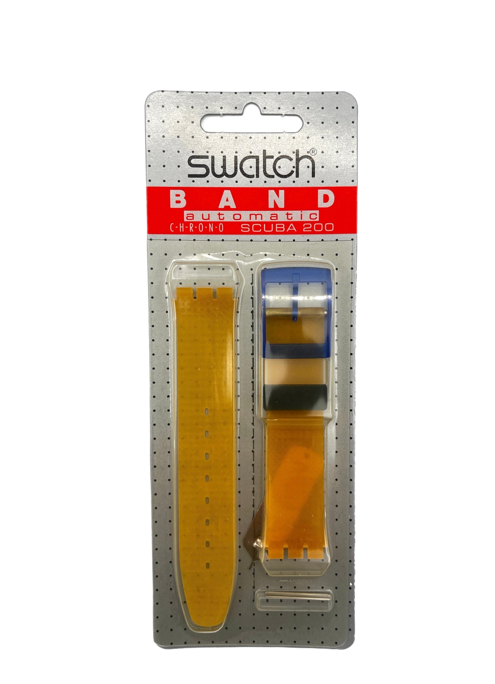 Correa de cuero naranja de repuesto Swatch de 17 mm