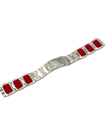 Correa metálica de repuesto Swatch Irony 17 mm RED PILLOW AYLS128G (2003)