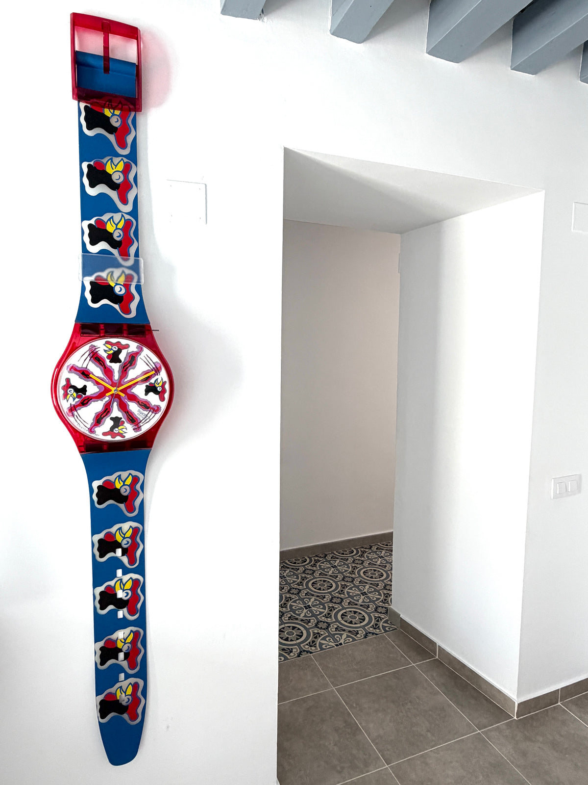 Reloj de pared Swatch Maxi GOOD MORNING MGN156 (1995)