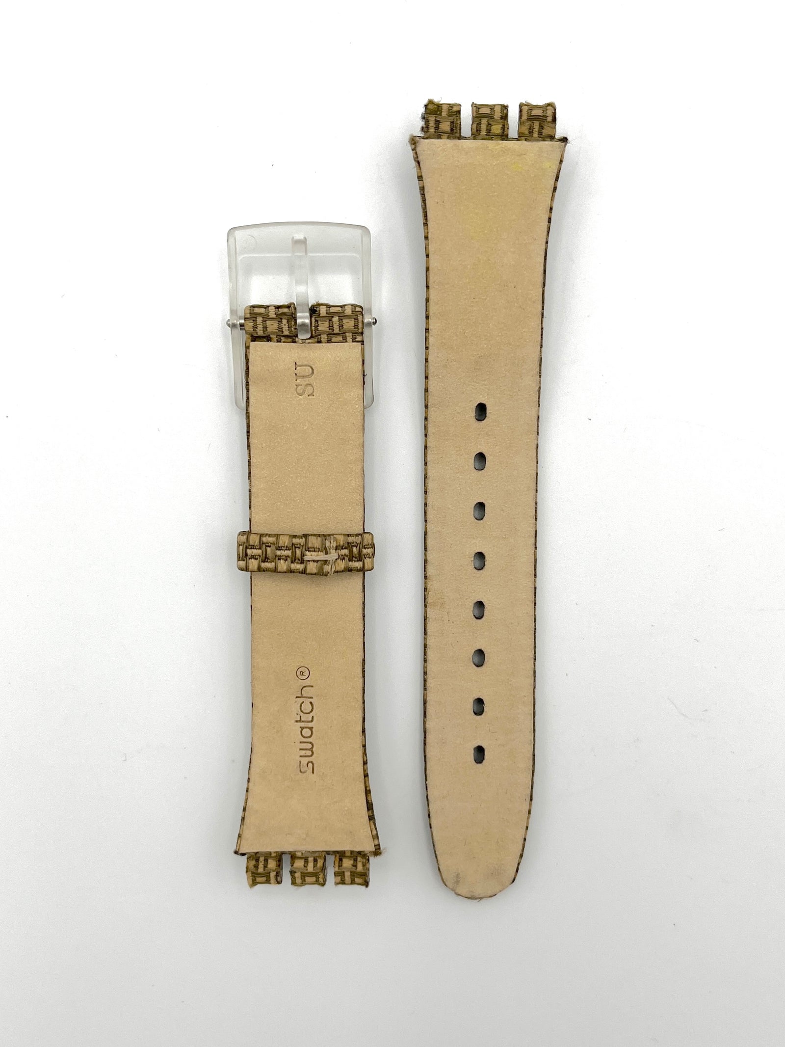 Correa de repuesto Swatch de cuero FOLKLORAL CHIC AGE181 de 17 mm