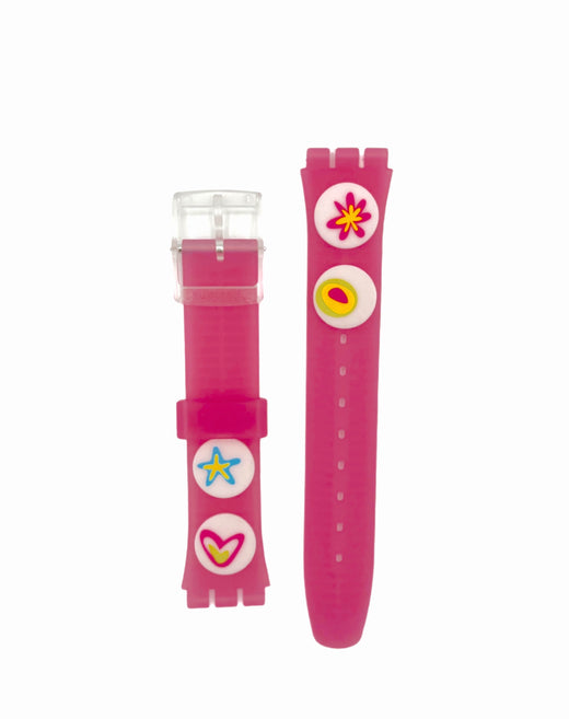 Correa de repuesto Swatch de 17 mm para Gent PINK CANDY AGE177