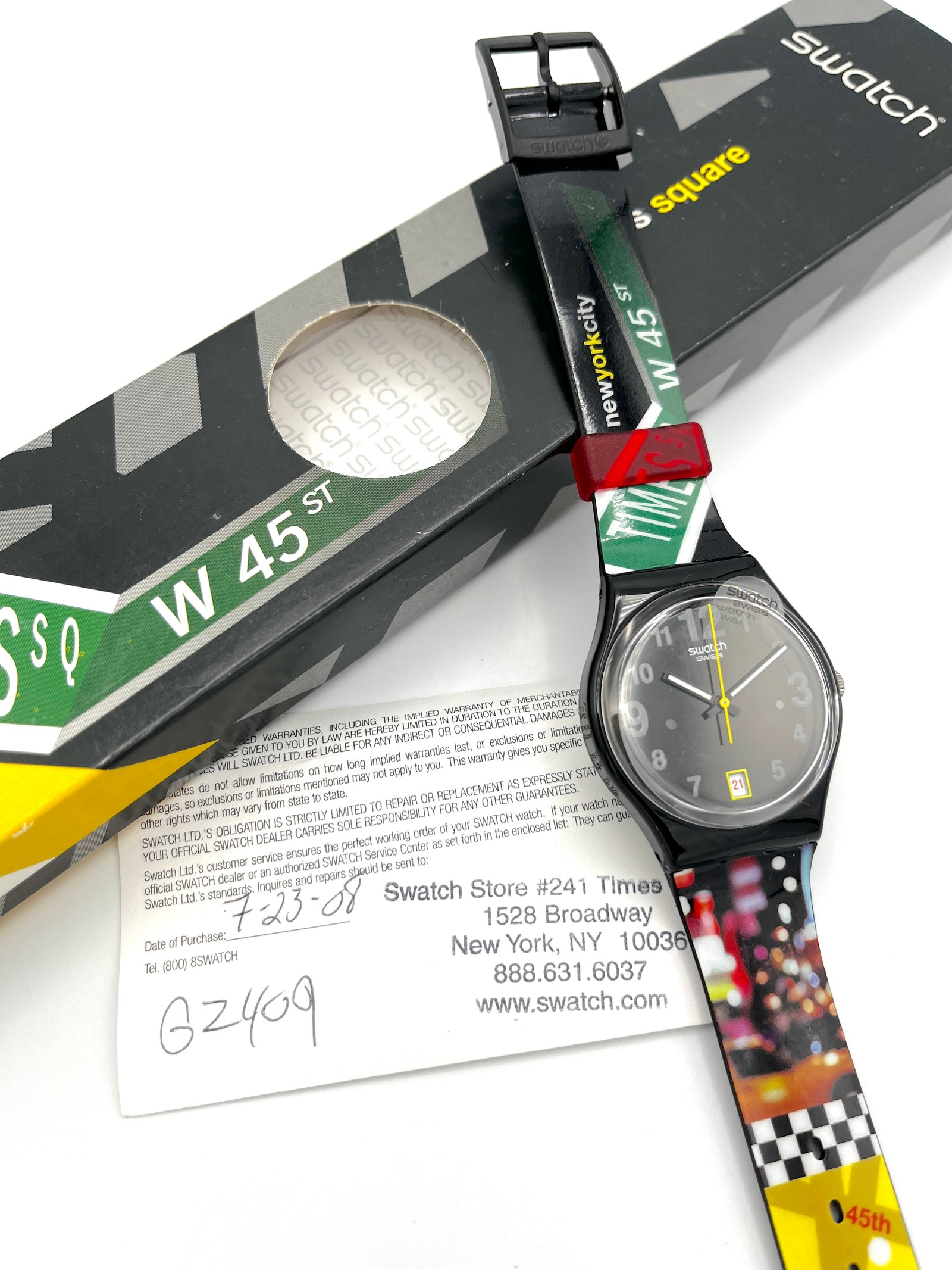Swatch Gent SIGN OF THE TIMES - Destino NUEVA YORK GZ409
