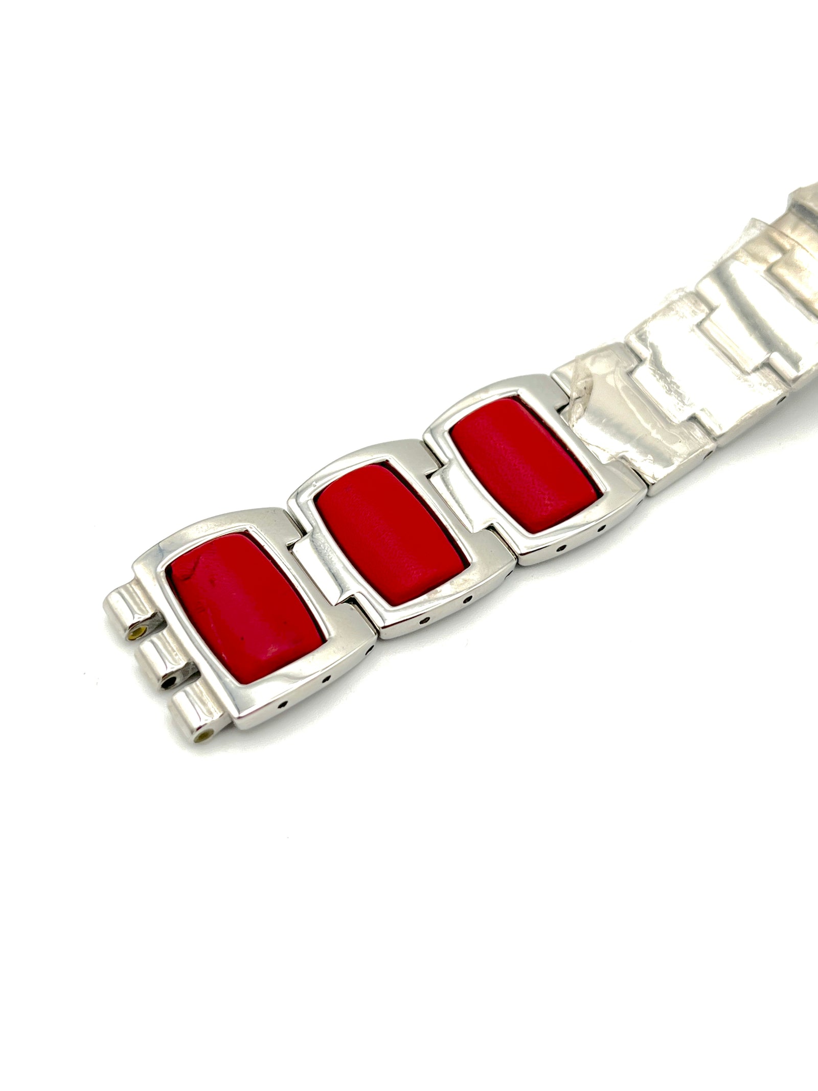 Correa metálica de repuesto Swatch Irony 17 mm RED PILLOW AYLS128G (2003)