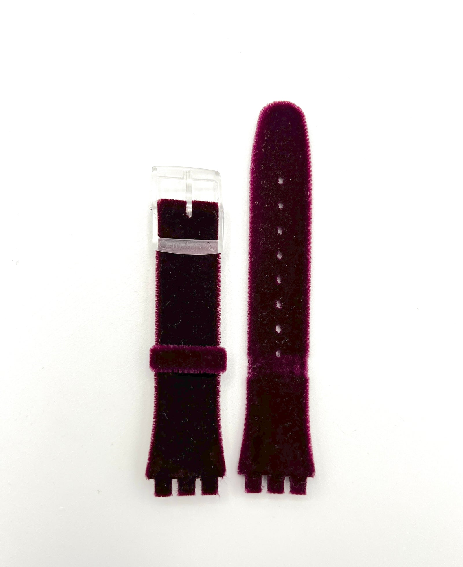 Correa de repuesto Swatch de ante negro de 17 mm
