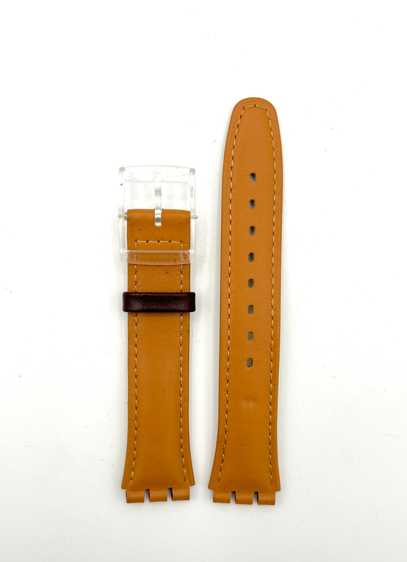 Correa de repuesto de piel Swatch de 17 mm CROISSANT CHAUD AGE700 (2003)