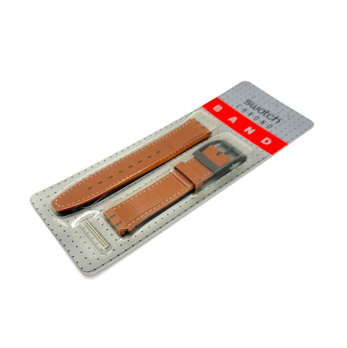 Correa de cuero naranja de repuesto Swatch de 17 mm