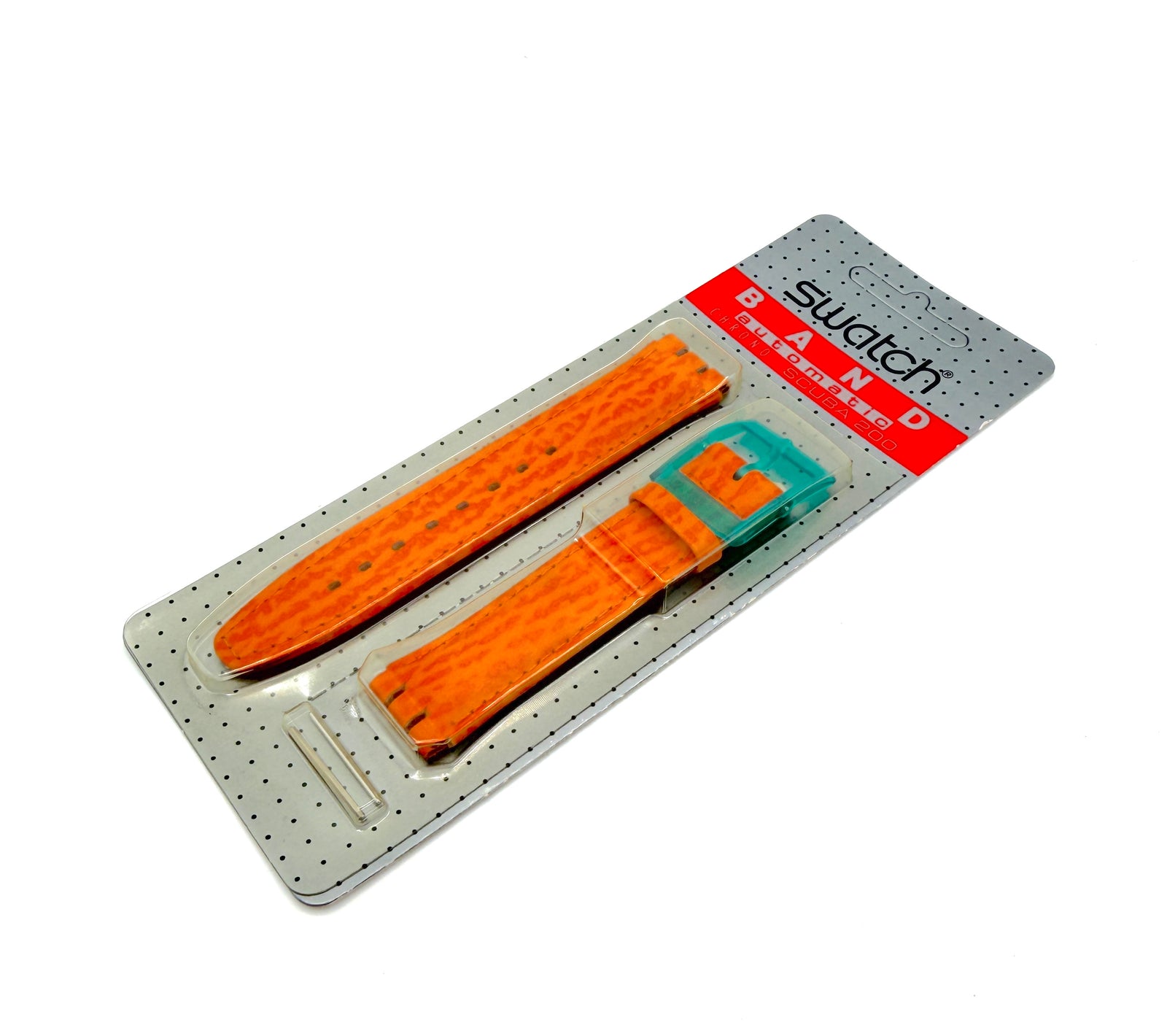 Correa de cuero naranja de repuesto Swatch de 17 mm