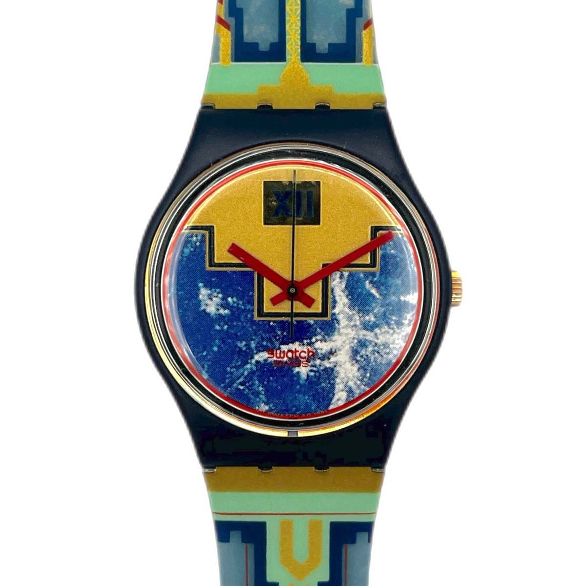 Swatch Gent BLUE FLAMINGO GN114 (1991)