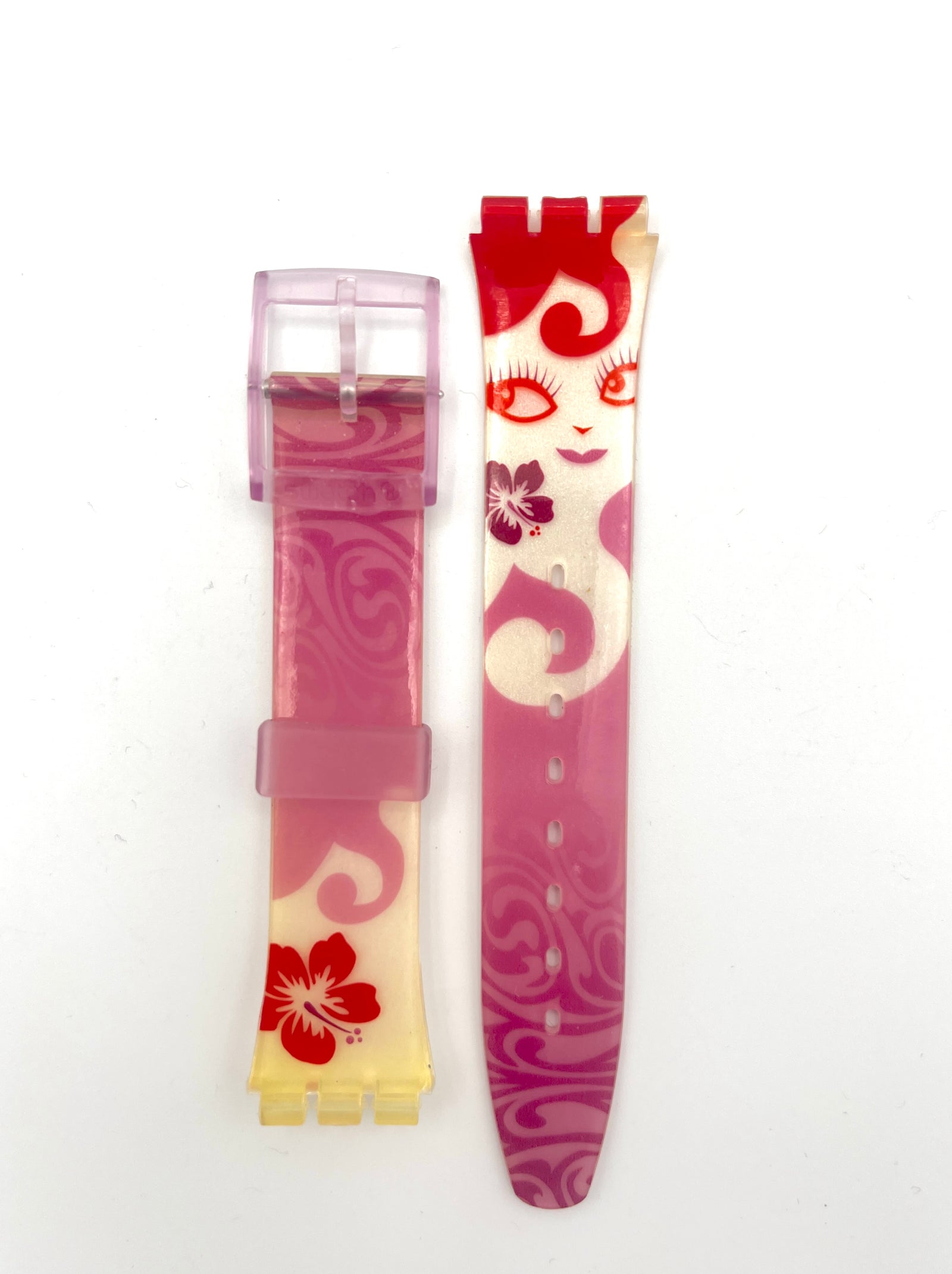 Correa de repuesto Swatch de 17 mm Gent ROSA ALOHA AGP124 (2004)