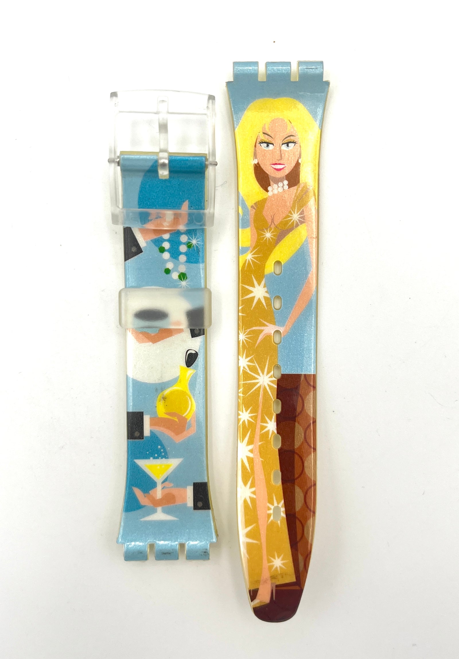Correa de repuesto Swatch de 17 mm Gent SUPERDIVA AGT900 (2004)