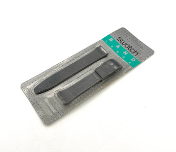 Correa de repuesto de plástico Swatch 17 mm Gent NEGRA