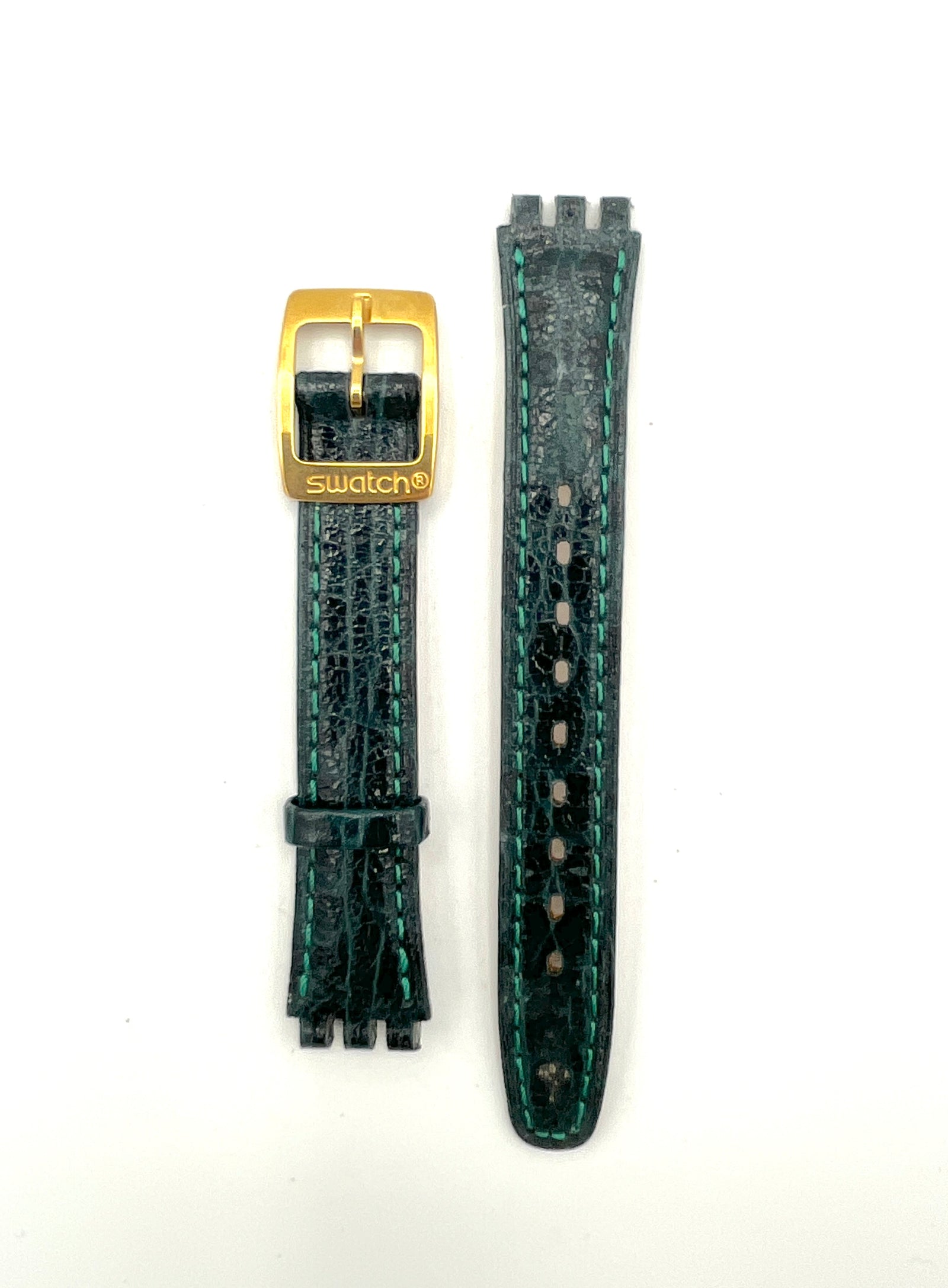 Swatch Correa de repuesto de piel verde de 12 mm de la serie Lady