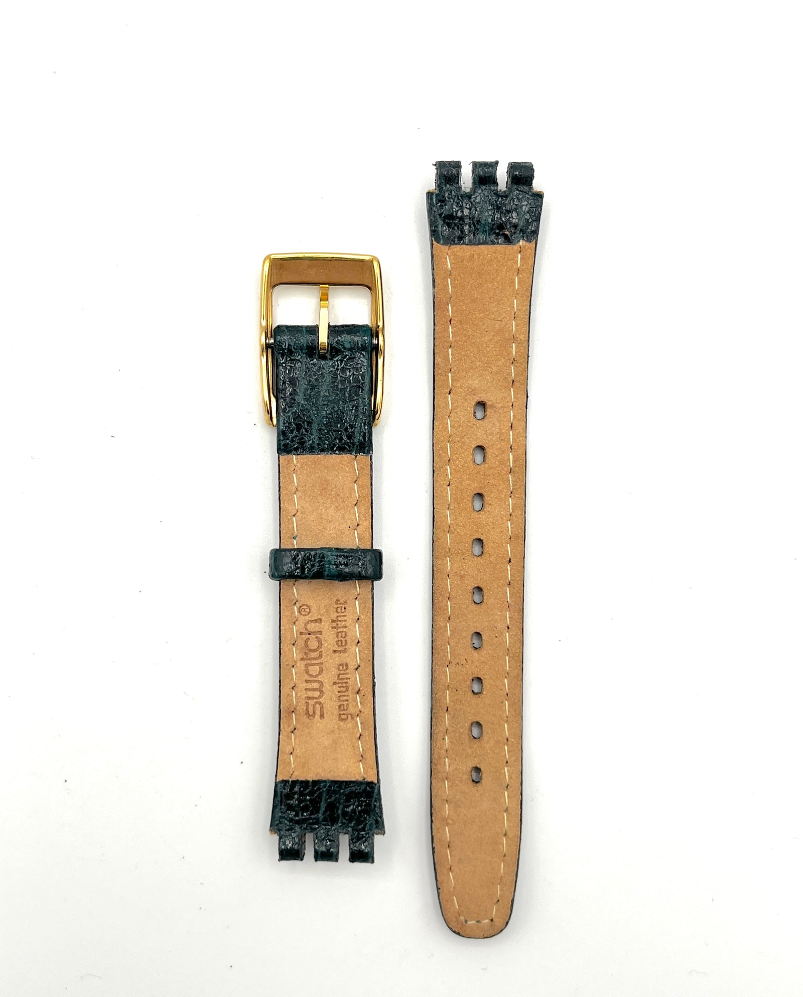 Swatch Correa de repuesto de piel verde de 12 mm de la serie Lady