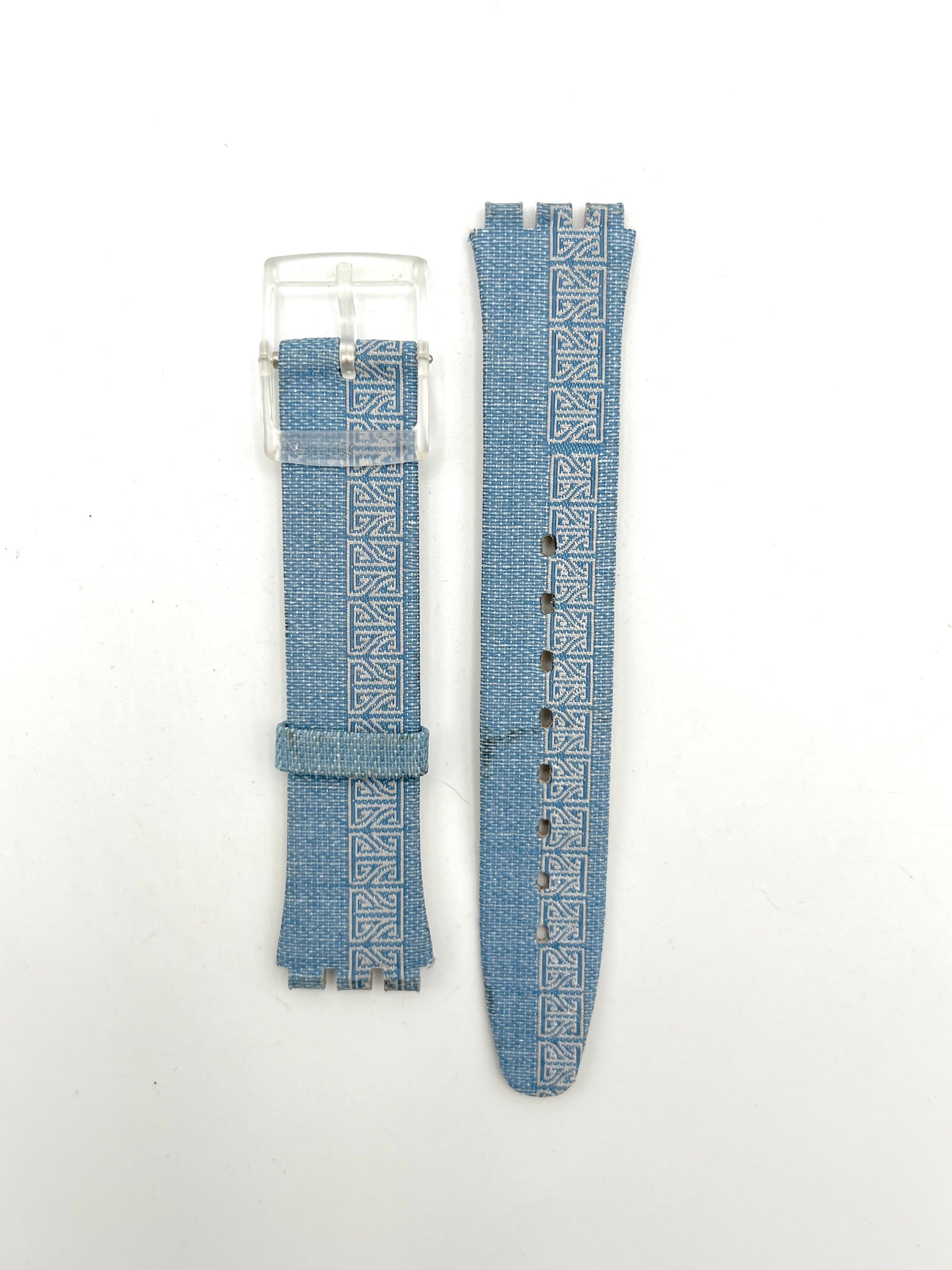 Correa de repuesto Swatch SKIN de 16 mm, azul claro