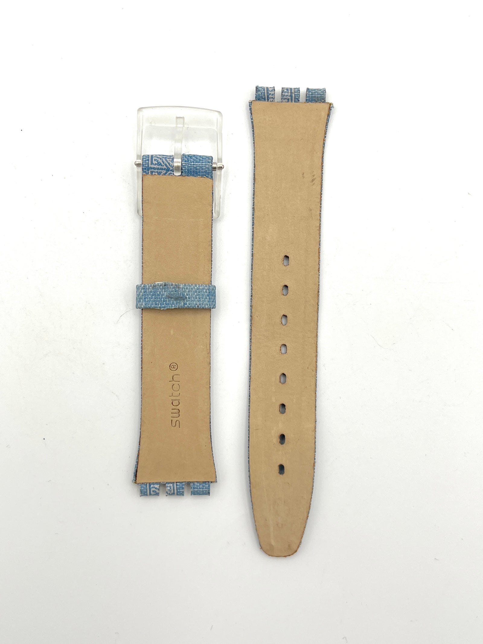 Correa de repuesto Swatch SKIN de 16 mm, azul claro