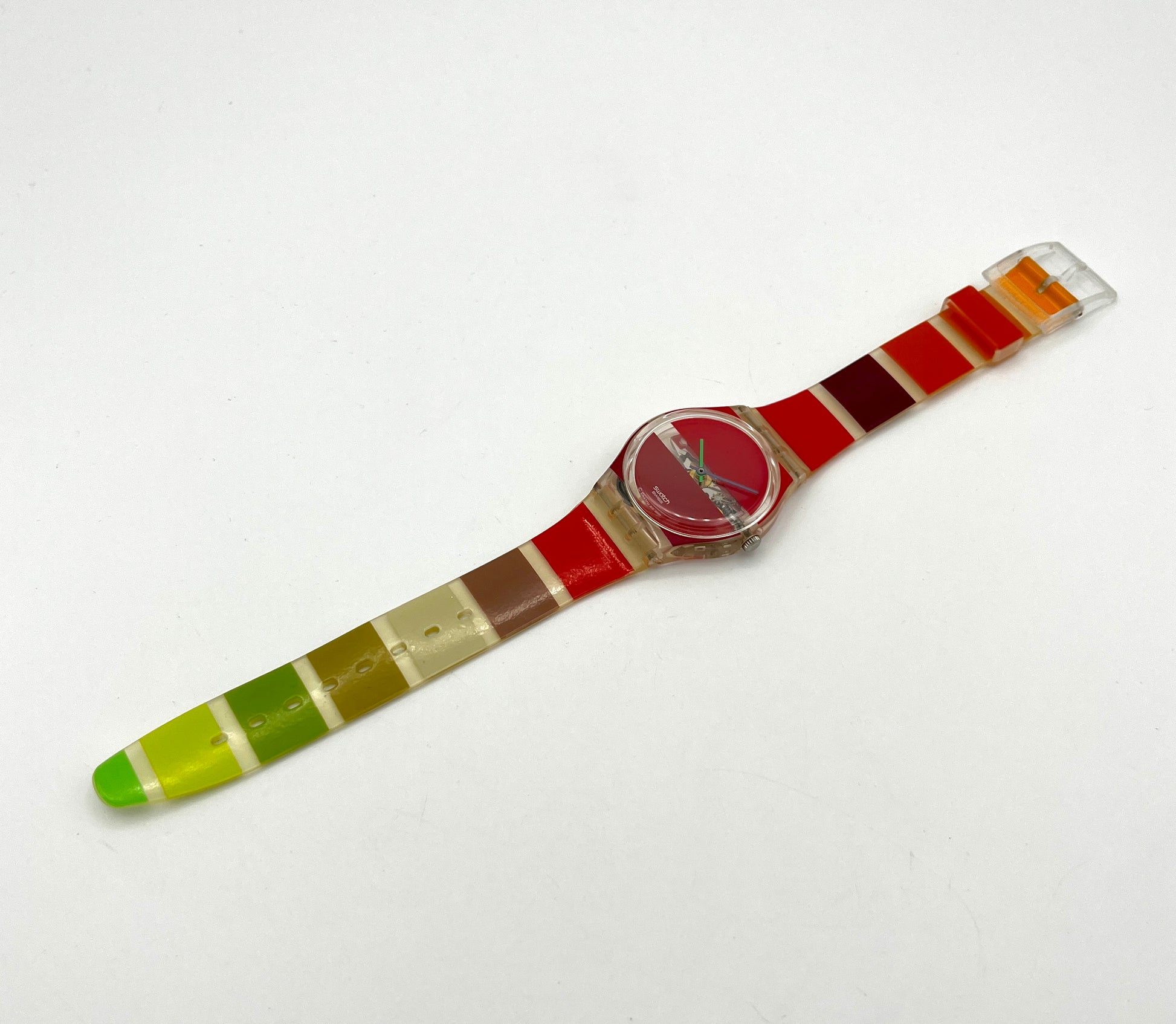 Swatch Gent Red Painted Time GK377 by Stephen Dean (2002)