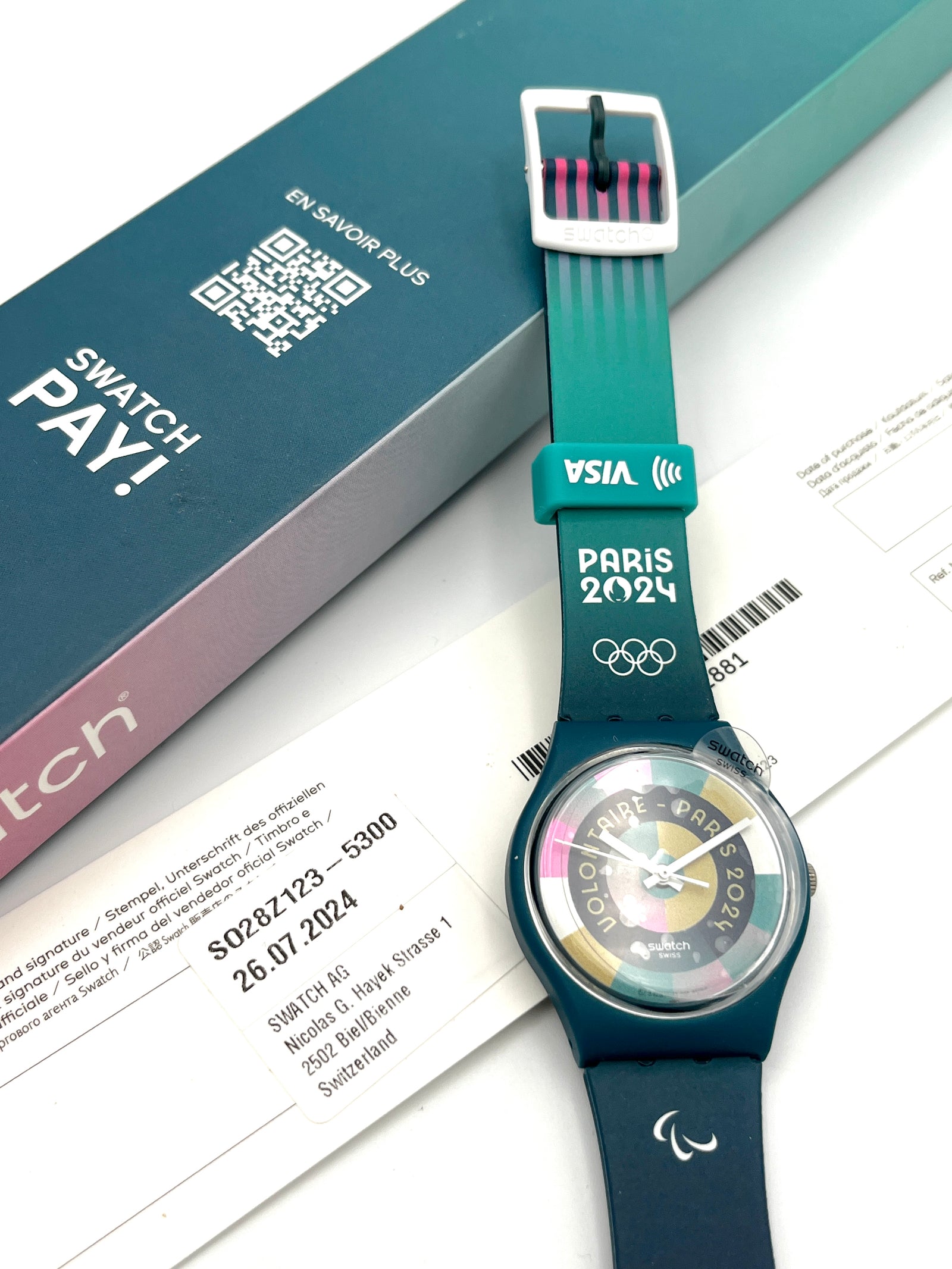 Swatch Gent Juegos Olímpicos de París Voluntario SO28Z123-5300 (2024)