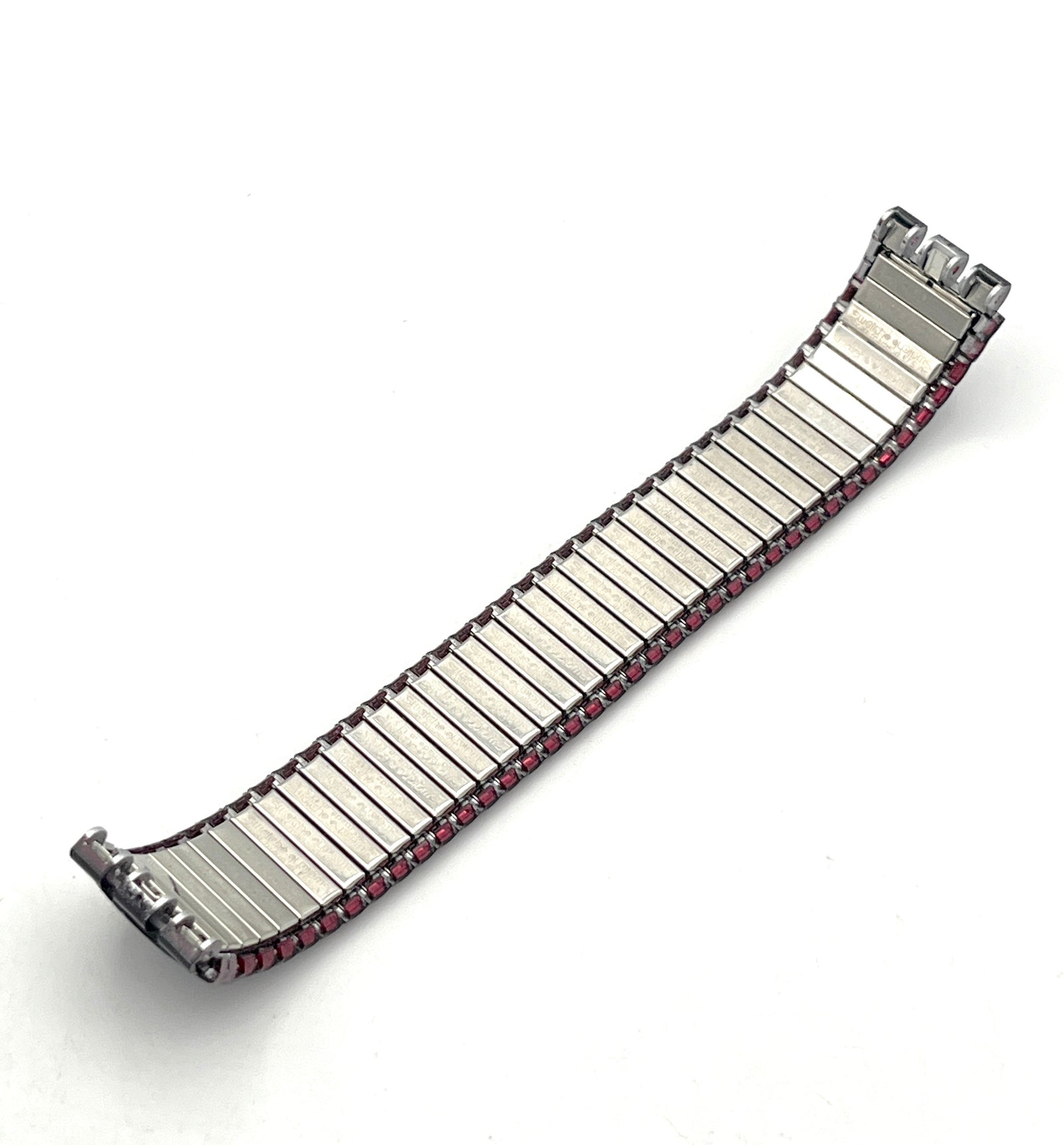 Banda de repuesto flexible de metal Swatch de 19 mm RED SNAPPER ASBM105 (1996)