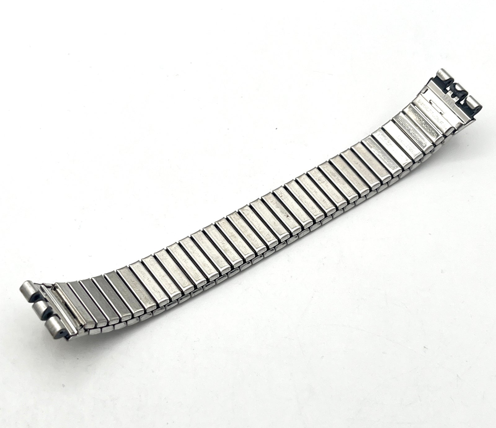 Correa de repuesto Swatch de metal flexible de 17 mm ASETRA AGK137 (1991)