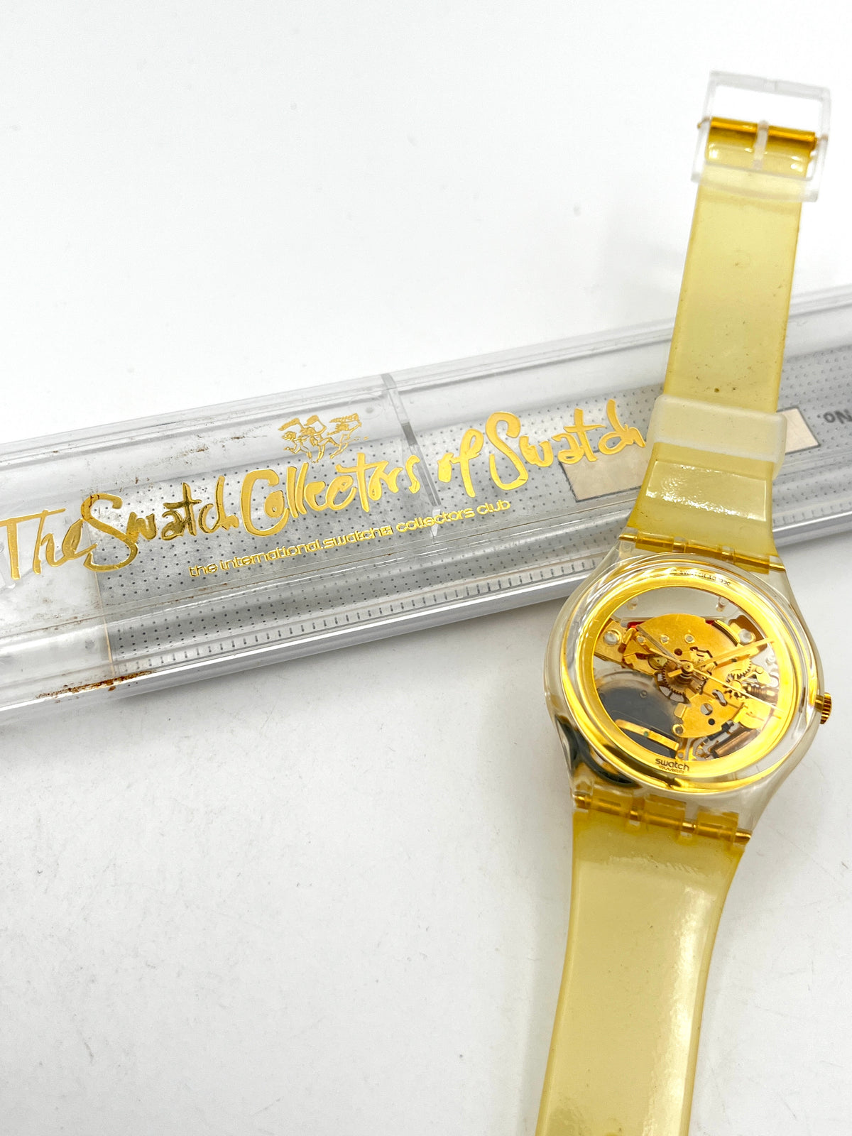 Swatch Collectors Club Edición Especial GOLDEN JELLY GZ115 (1991)