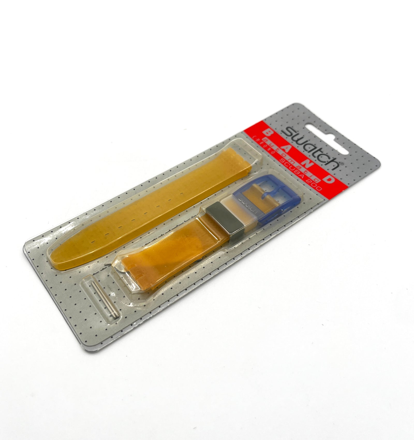 Correa de cuero naranja de repuesto Swatch de 17 mm