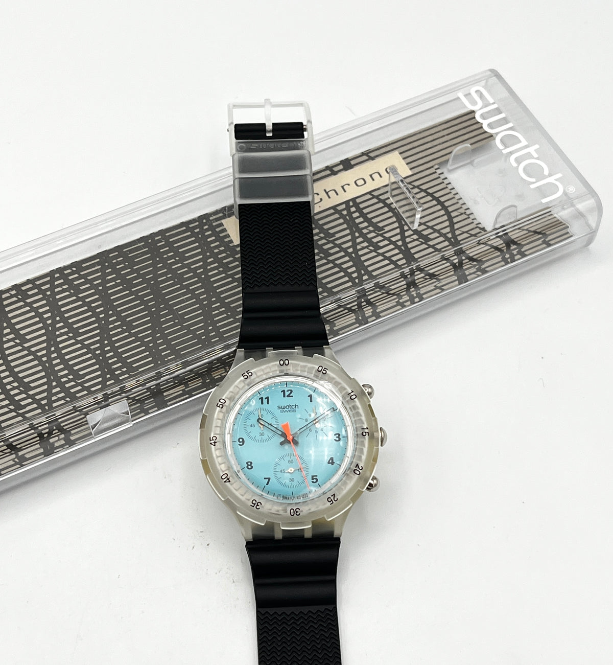 Swatch Aqua Chrono POOL SIDE SBK111 (1996)