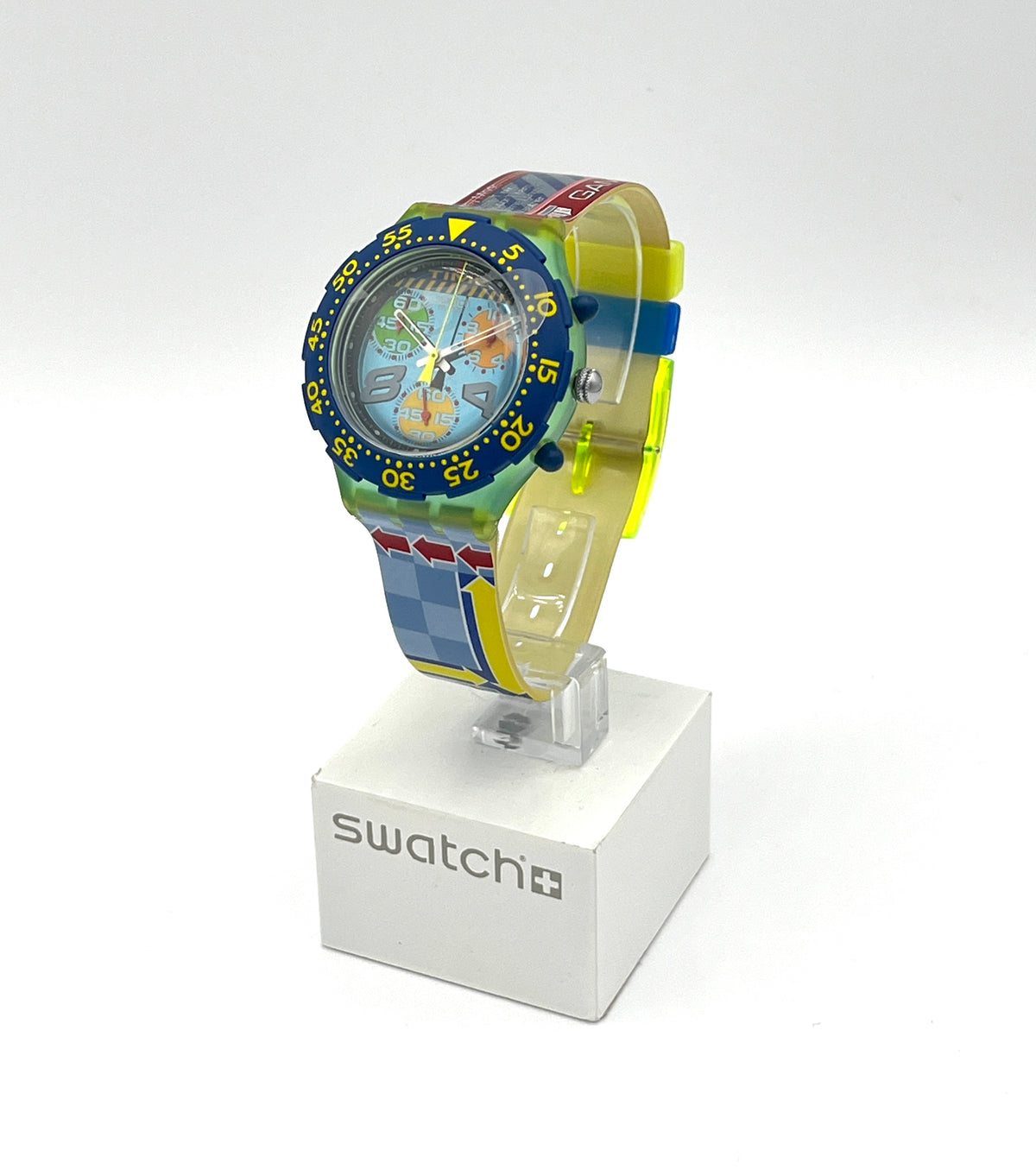 Swatch Midi Aqua Chrono SUN GARDEN SEG100 (1996)