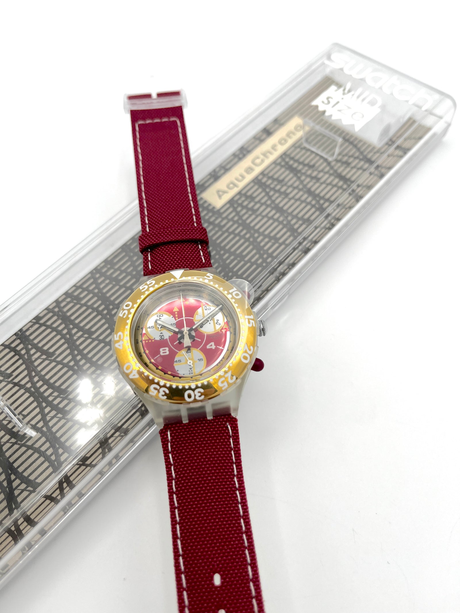 Swatch Midi Aqua Chrono RED SUN SEK105 (1995)