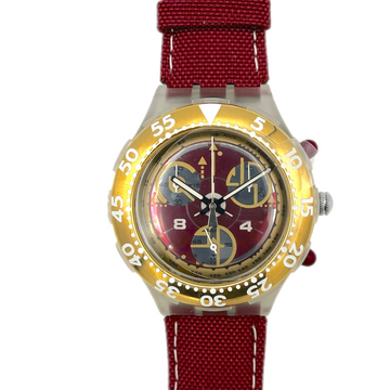 Swatch Midi Aqua Chrono RED SUN SEK105 (1995)