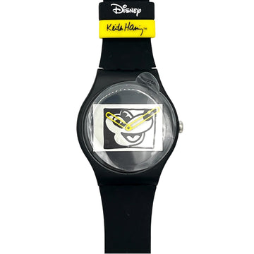 Swatch New Gent Special Mickey Blanc Sur Noir by Keith Haring SUOZ337 (2010)