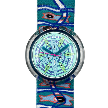 Pop Swatch BLUB BLUB de Massimo Giacon PWN106 (1992)