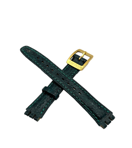 Swatch Correa de repuesto de piel verde de 12 mm de la serie Lady