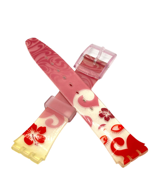 Correa de repuesto Swatch de 17 mm Gent ROSA ALOHA AGP124 (2004)