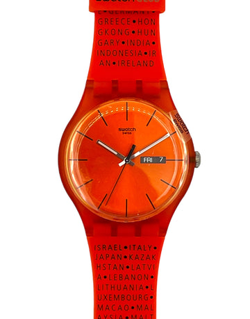Swatch New Gent PUMPKIN REBEL / 30 YEARS KIT CLUB SUOO700I (2011)