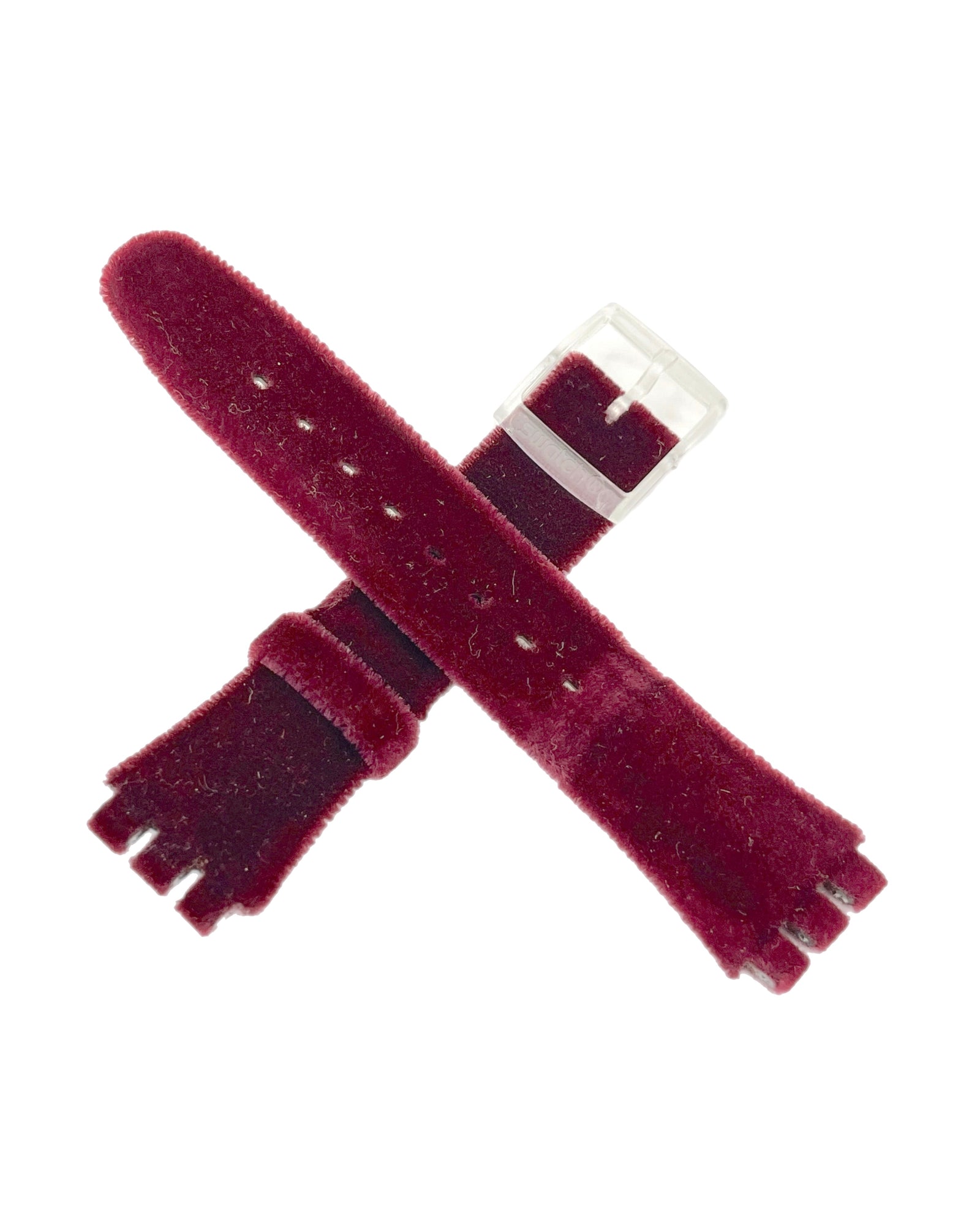 Correa de repuesto Swatch de ante negro de 17 mm