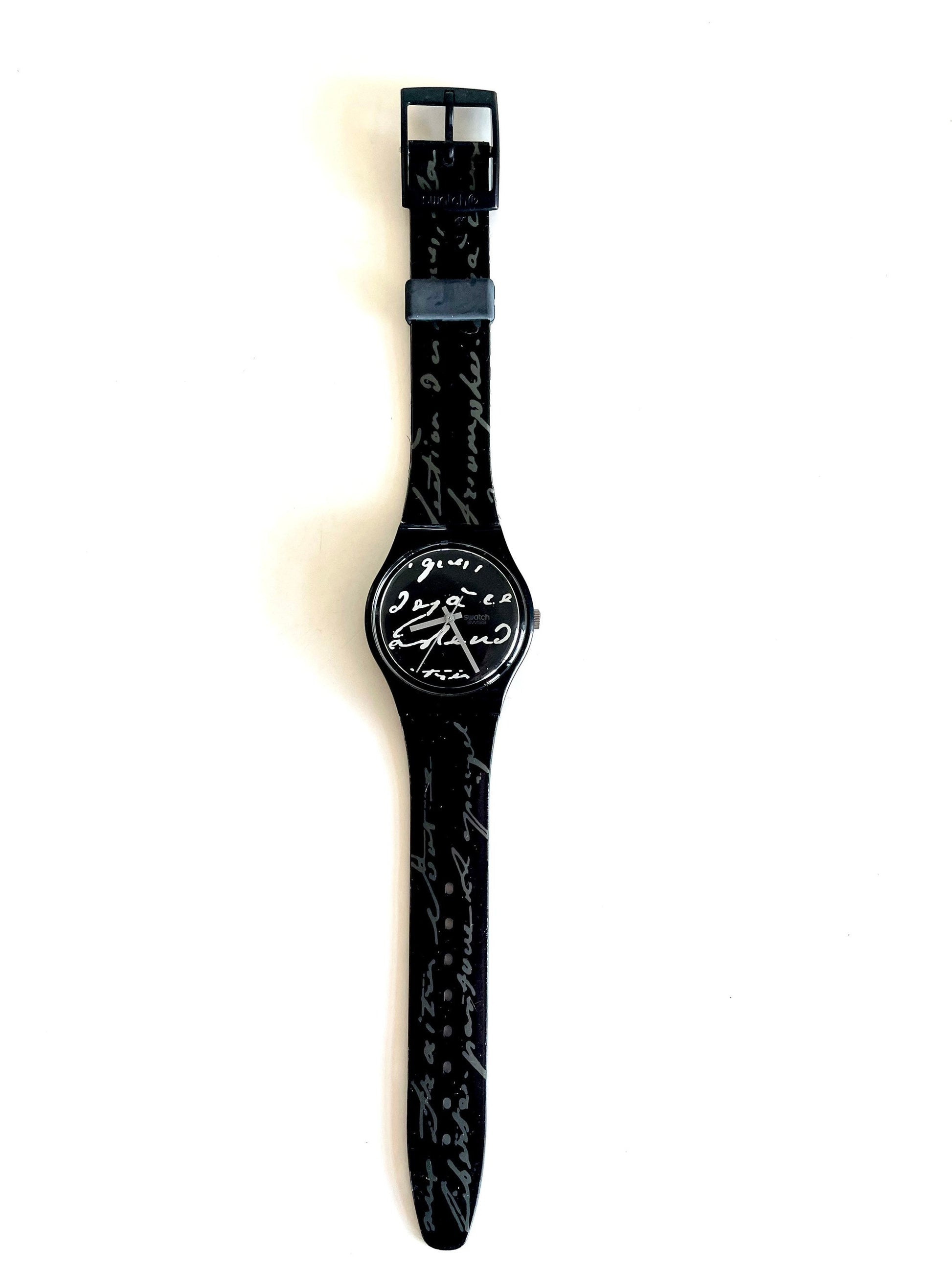 Swatch Gent WHITE WRITING GB165 (1995)