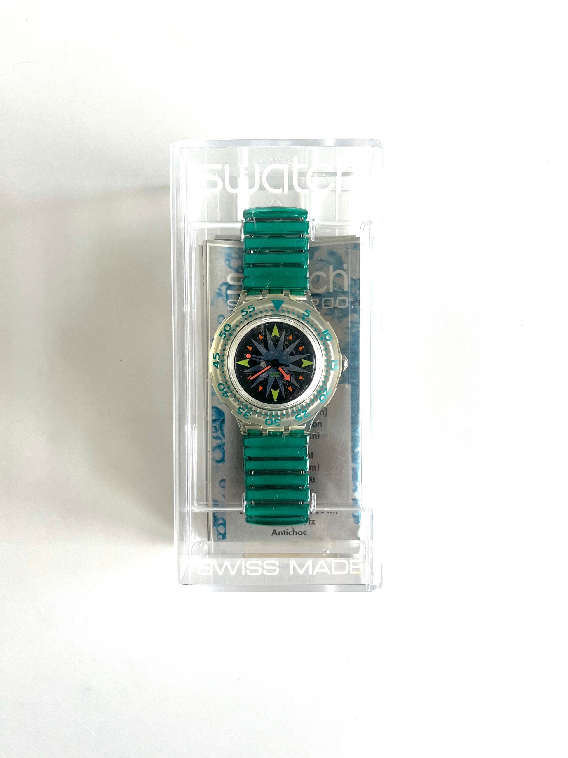Swatch Scuba 200 MINT DROPS SDK108 (1993)