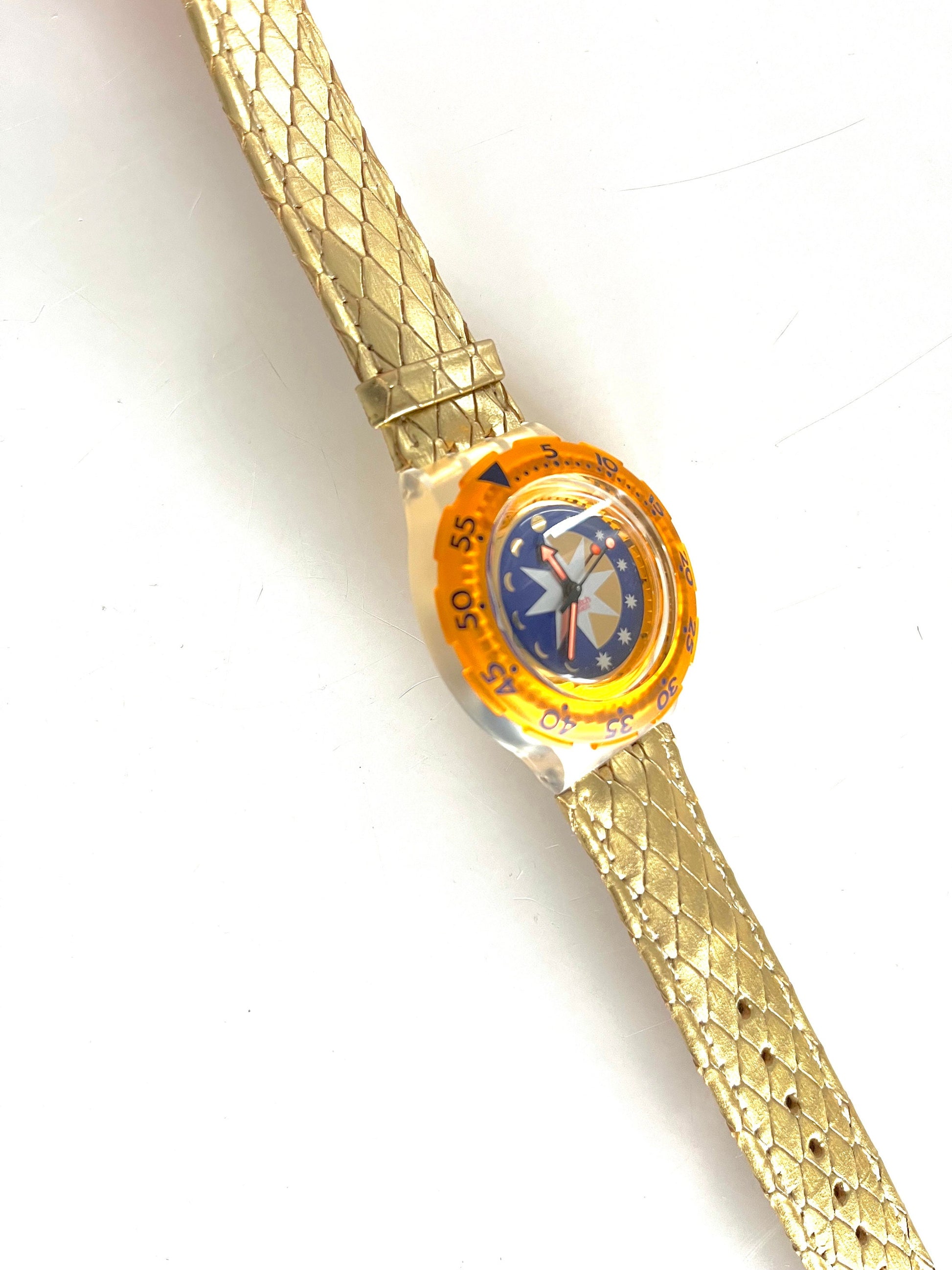 Swatch Scuba 200 GOLDEN ISLAND SDK112(1993)