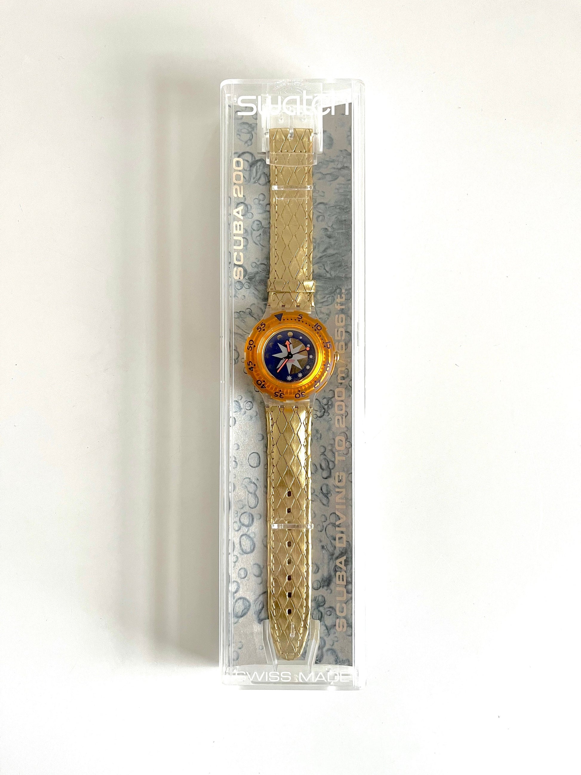 Swatch Scuba 200 GOLDEN ISLAND SDK112(1993)