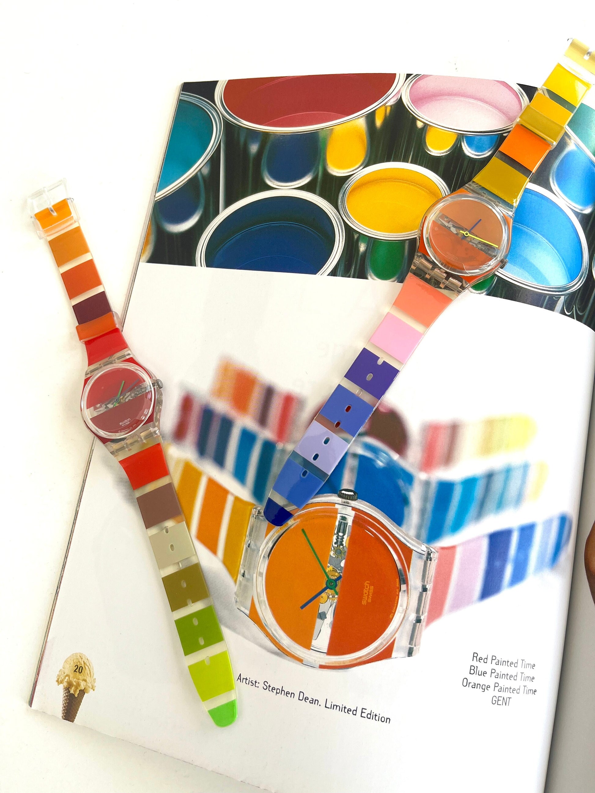 Swatch Gent ORANGE PAINTED TIME GK378 (2002)