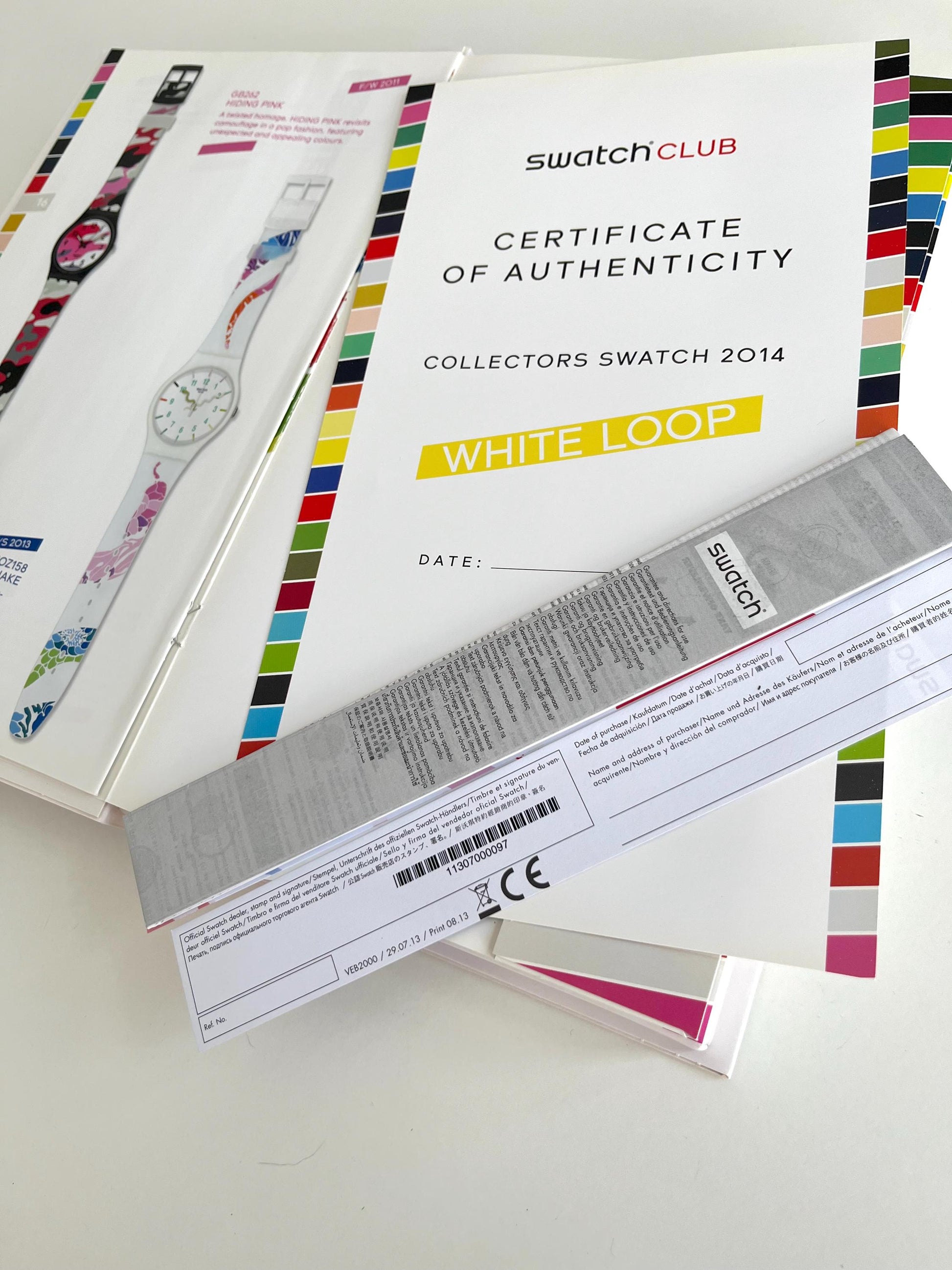 Swatch New Gent Club Special WHITE LOOP SUOZ170 (2014)