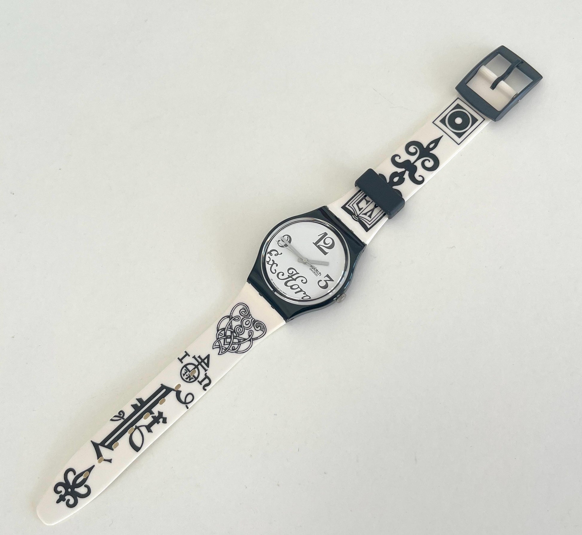 Swatch Gent BLACK LETTER GB163 (1996)