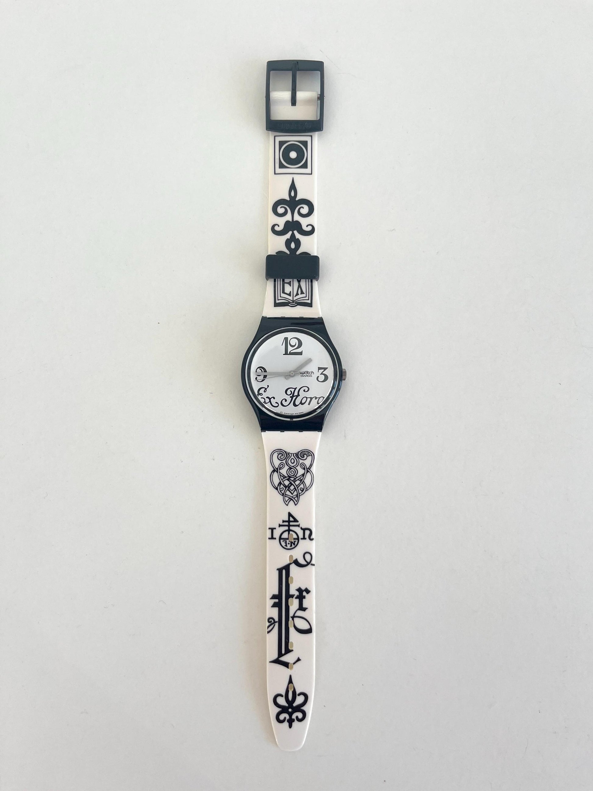 Swatch Gent BLACK LETTER GB163 (1996)